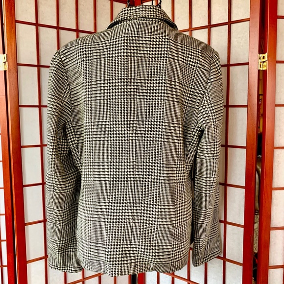 Rafaella Wool Blend Plaid Houndstooth Blazer - Picture 4 of 6